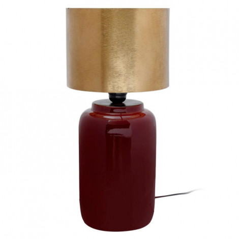 Lampe à Poser Design "Tino" 43cm Prune & Or|Lampes à poser|Paris Prix
