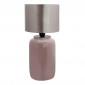 Lampe à Poser Design "Tino" 43cm Vieux Rose & Argent|Lampes à poser|Paris Prix