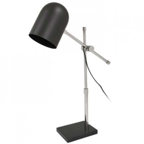 Lampe à Poser Industriel "Celeste" 54cm Noir & Argent|Lampes à poser|Paris Prix