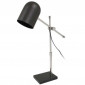 Lampe à Poser Industriel "Celeste" 54cm Noir & Argent|Lampes à poser|Paris Prix