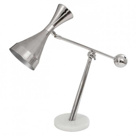 Lampe à Poser Design "Adiba" 65cm Argent|Lampes à poser|Paris Prix