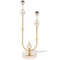 Lampe à Poser Industrielle "Cosima" 75cm Argent & Or|Lampes à poser|Paris Prix