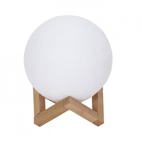 Lampe à Poser Tactile "Lune" 15cm Blanc|Lampes à poser|Paris Prix