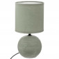 Lampe à Poser Céramique "Boule" 25cm Vert Kaki|Lampes à poser|Paris Prix