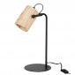 Lampe de Bureau en Bois "Silas" 43cm Naturel|Lampes à poser|Paris Prix