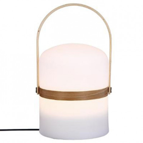 Lampe Nomade avec Anse "Baladeuse" 26cm Blanc|Lampes à poser|Paris Prix