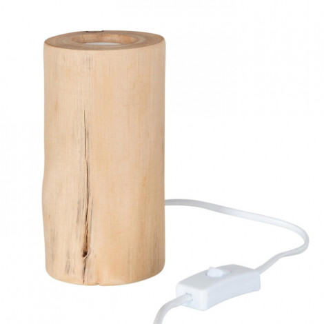 Pied de Lampe en Bois "Silas" 16cm Naturel|Lampes à poser|Paris Prix