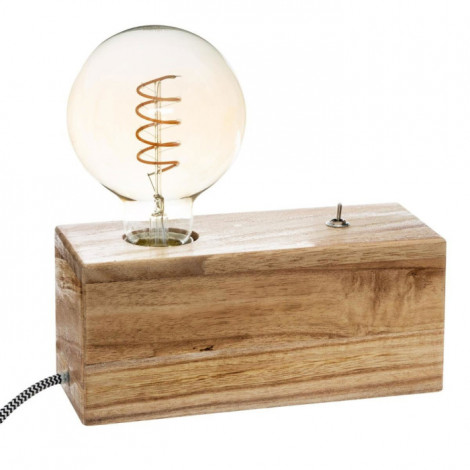 Socle de Lampe à Poser "Tibu" 20cm Naturel|Lampes à poser|Paris Prix