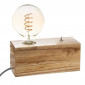 Socle de Lampe à Poser "Tibu" 20cm Naturel|Lampes à poser|Paris Prix