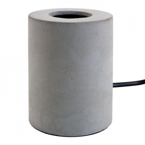 Socle de Lampe à Poser Ciment "Naro" 10cm Gris|Lampes à poser|Paris Prix