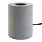 Socle de Lampe à Poser Ciment "Naro" 10cm Gris|Lampes à poser|Paris Prix
