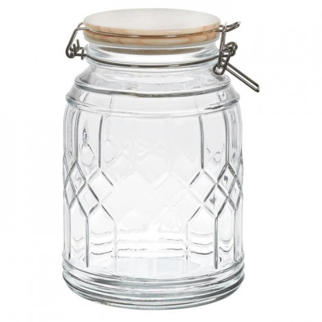 Bocal de Conservation "Bambou" 1,8L Transparent|Boites de Rangement|Paris Prix