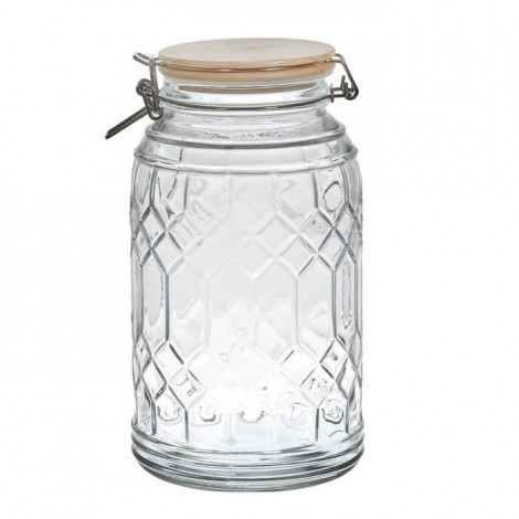 Bocal de Conservation "Bambou" 2,3L Transparent|Boites de Rangement|Paris Prix