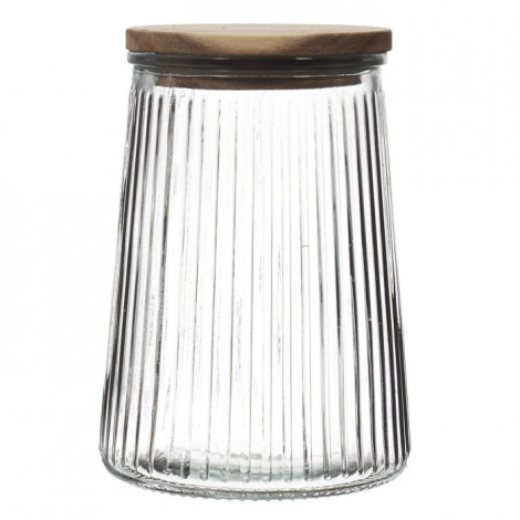 Bocal en Verre Design "Acacia" 95cl Transparent|Boites de Rangement|Paris Prix