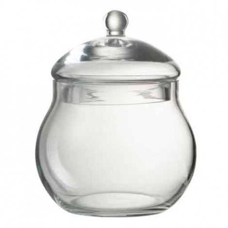 Bocal en Verre Design "Boule" 19cm Transparent|Boites de Rangement|Paris Prix