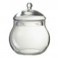 Bocal en Verre Design "Boule" 19cm Transparent|Boites de Rangement|Paris Prix