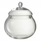 Bocal en Verre Design "Boule" 23cm Transparent|Boites de Rangement|Paris Prix