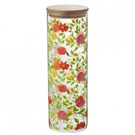 Bocal de Conservation "Floral" 1,9L Multicolore|Boites de Rangement|Paris Prix