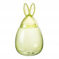 Bocal Design en Verre "Lapin" 39cm Vert|Boites de Rangement|Paris Prix