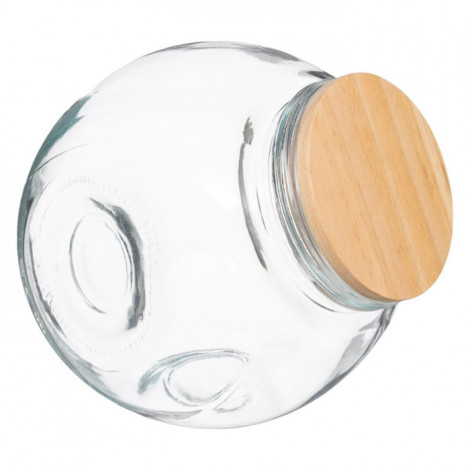 Bocal à Bonbons en Verre "Bois" 0,65L Transparent|Boites de Rangement|Paris Prix