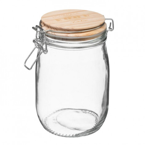Bocal en Verre "Wording" 1L Transparent|Boites de Rangement|Paris Prix