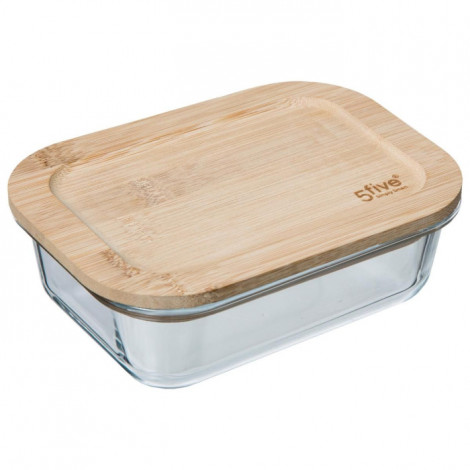 Bocal en Verre "Bambou" 0,38L Transparent|Boites de Rangement|Paris Prix