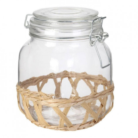 Bocal en Verre "Mirage" 1L Transparent|Boites de Rangement|Paris Prix