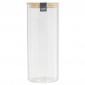 Bocal en Verre "Bambou" 1,6L Transparent|Boites de Rangement|Paris Prix