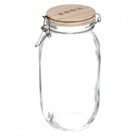 Bocal en Verre "Wording" 2L Transparent|Boites de Rangement|Paris Prix