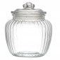 Bocal à Biscuits Rond "Verre" 60cl Transparent|Boites de Rangement|Paris Prix