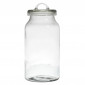 Bocal Rond en Verre "Couvercle" 2,7L Transparent|Boites de Rangement|Paris Prix