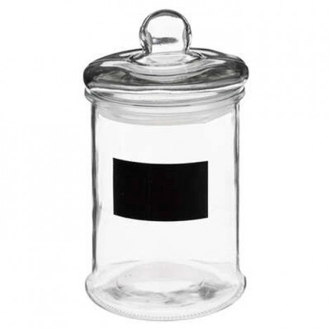 Bocal en Verre "Ardoise" 1,2L Transparent|Boites de Rangement|Paris Prix