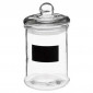 Bocal en Verre "Ardoise" 1,2L Transparent|Boites de Rangement|Paris Prix