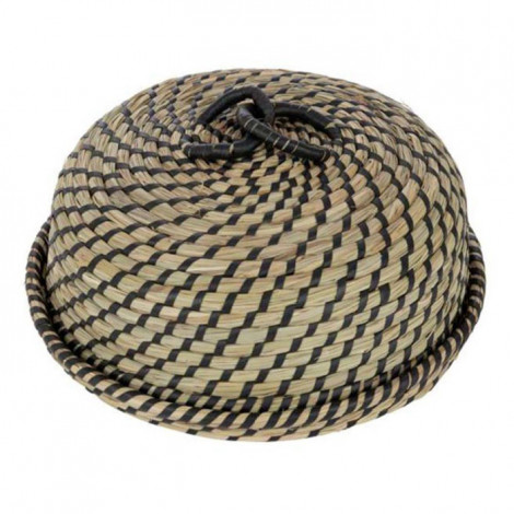 Panier à Pain "Daren" 30cm Naturel & Noir|Boites de Rangement|Paris Prix