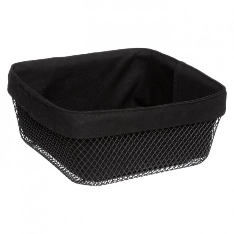 Corbeille à Pain Carrée "Mayaj" 24cm Noir|Boites de Rangement|Paris Prix
