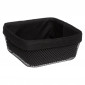 Corbeille à Pain Carrée "Mayaj" 24cm Noir|Boites de Rangement|Paris Prix