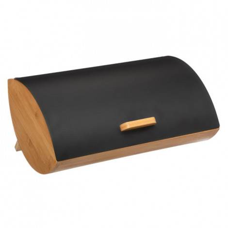 Boîte à Pain "Blackbamboo" 32cm Noir & Naturel|Boites de Rangement|Paris Prix
