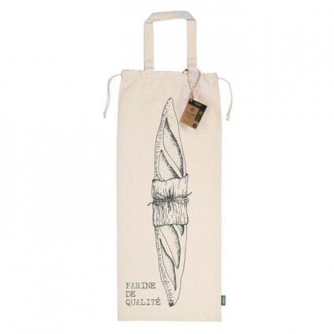 Sac à Pain en Coton "Baguette" 81cm Beige|Boites de Rangement|Paris Prix