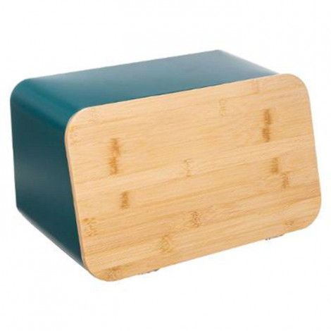 Boîte à Pain & Planche "Modern" 37cm Pétrole|Boites de Rangement|Paris Prix