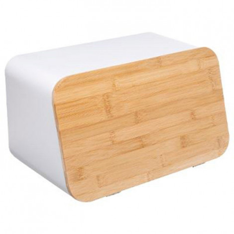 Boîte à Pain & Planche à Découper "Neo" 37cm Blanc|Boites de Rangement|Paris Prix