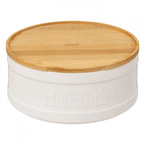 Boîte à Biscuit "Natureo" 22cm Blanc|Boites de Rangement|Paris Prix