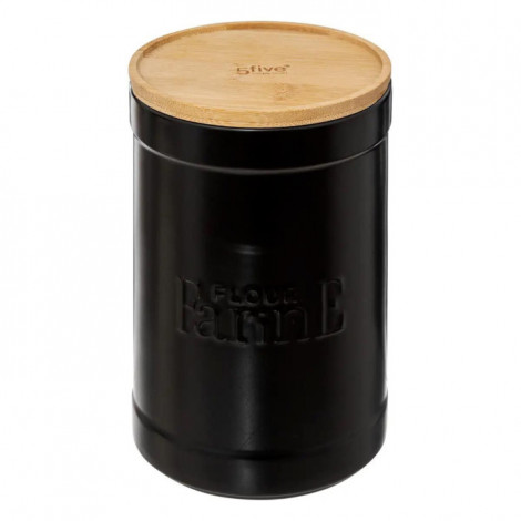 Boîte à Farine "Natureo" 19cm Noir|Boites de Rangement|Paris Prix