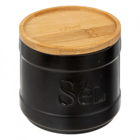 Boîte à Sel "Natureo" 10cm Noir|Boites de Rangement|Paris Prix