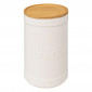 Boîte à Sucre Ronde "Natureo" 19cm Blanc|Boites de Rangement|Paris Prix