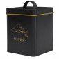 Boîte à Sucre en Métal "Lounge" 19cm Noir|Boites de Rangement|Paris Prix