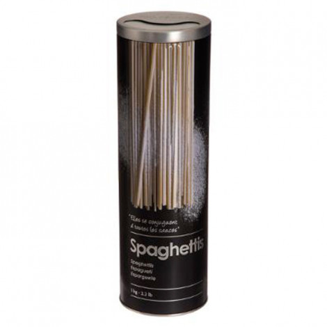 Boîte Spaghettis "Relief II" 27cm Noir|Boites de Rangement|Paris Prix