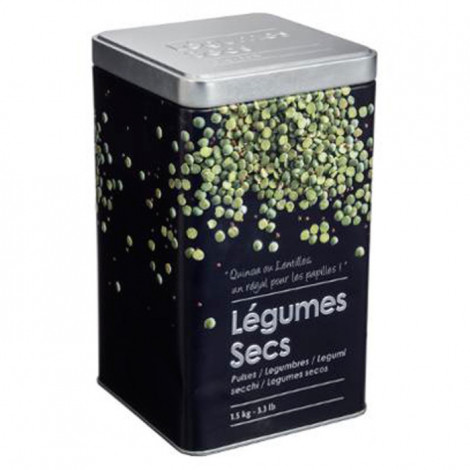 Boîte à Légumes Secs "Relief II" 18cm Noir|Boites de Rangement|Paris Prix