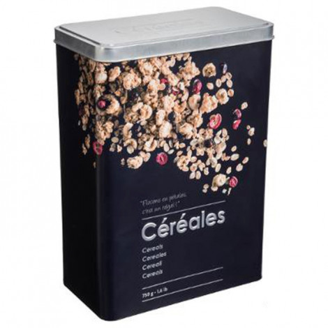 Boîte à Céréales "Relief II" 24cm Noir|Boites de Rangement|Paris Prix
