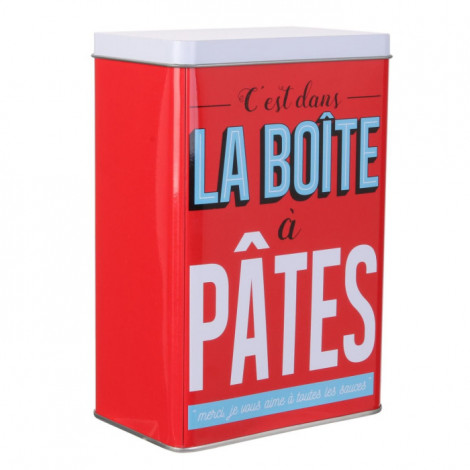 Boîte de Conservation "Ma Boîte à Pâtes" 18cm Rouge|Boites de Rangement|Paris Prix