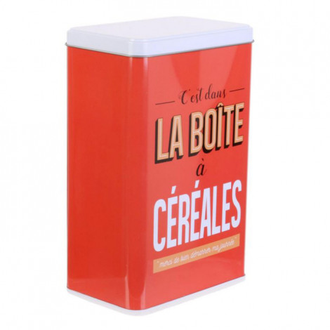 Boîte de Conservation "Ma Boîte à Céréales" 24cm Rouge|Boites de Rangement|Paris Prix